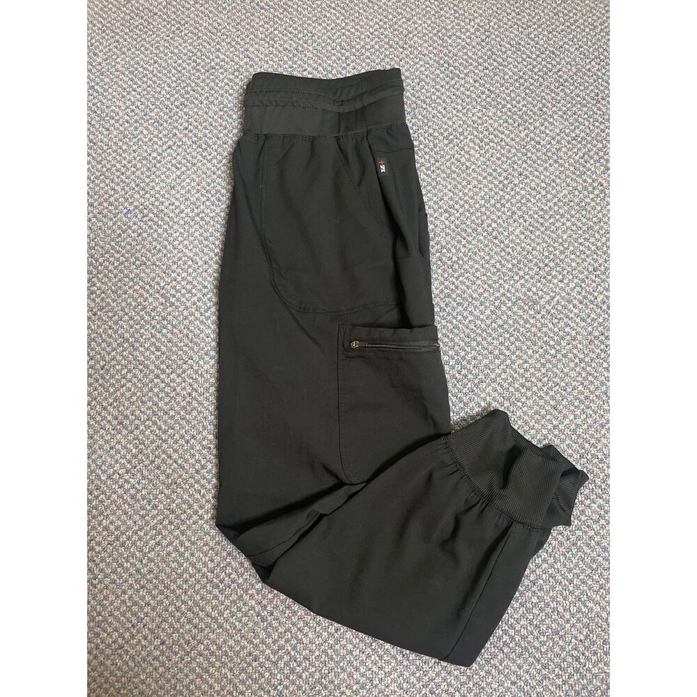 Grey's Anatomy Black Scrub Cargo Jogger Spandex Stretch Medium Petite